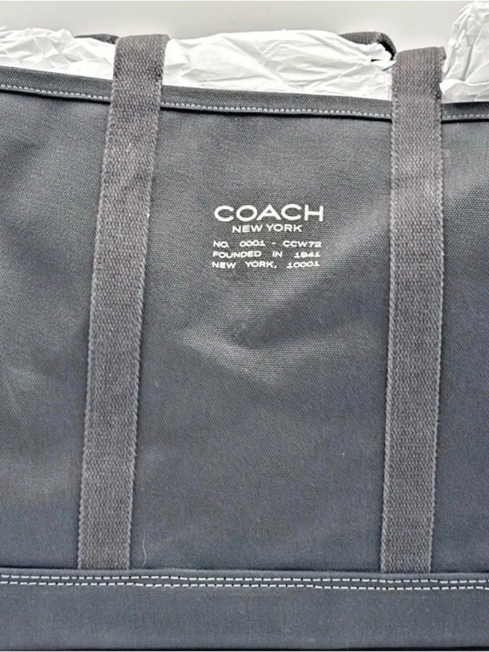 Coach Black Utility Tote Bag
